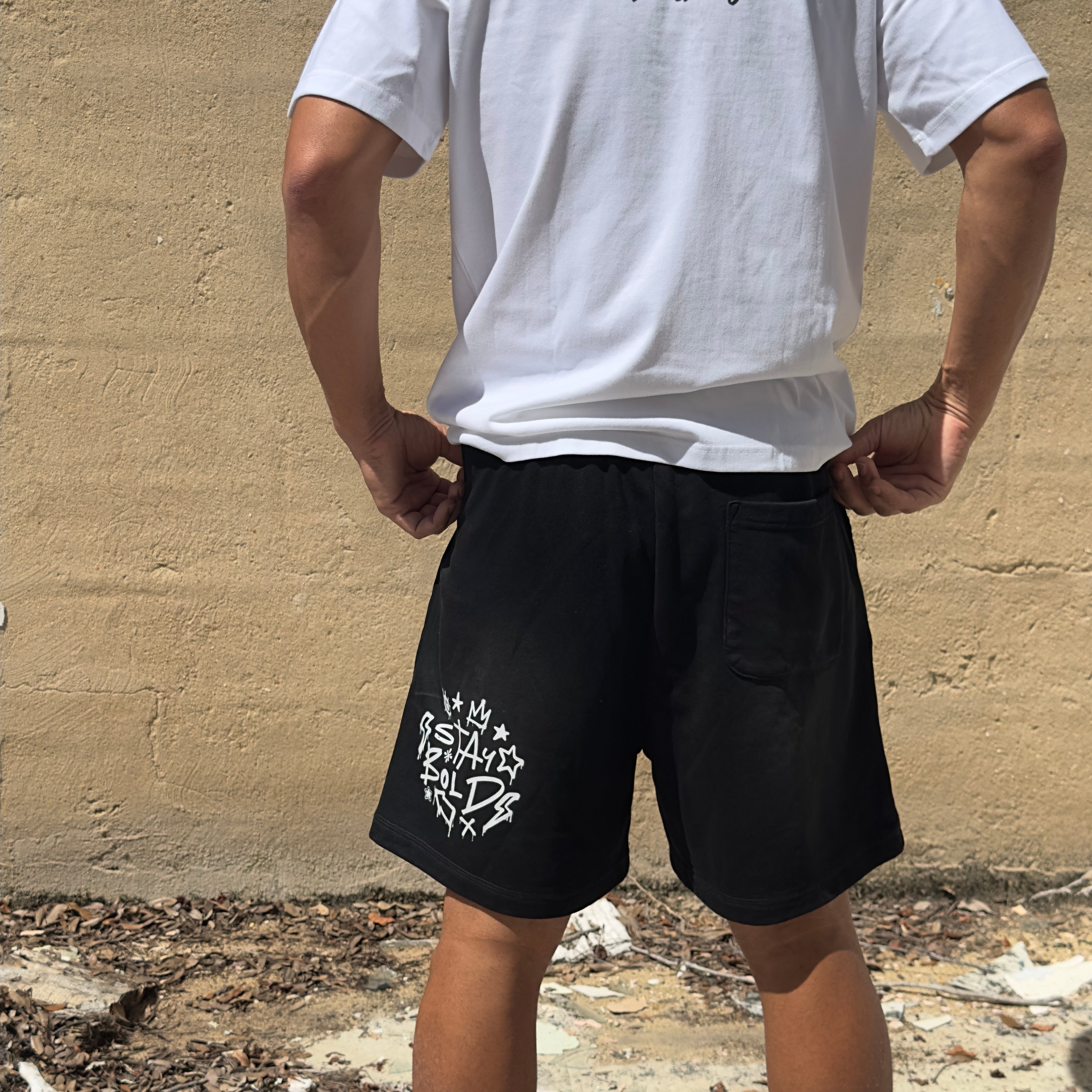 Black RIVERAFINAL Sun Fade Shorts