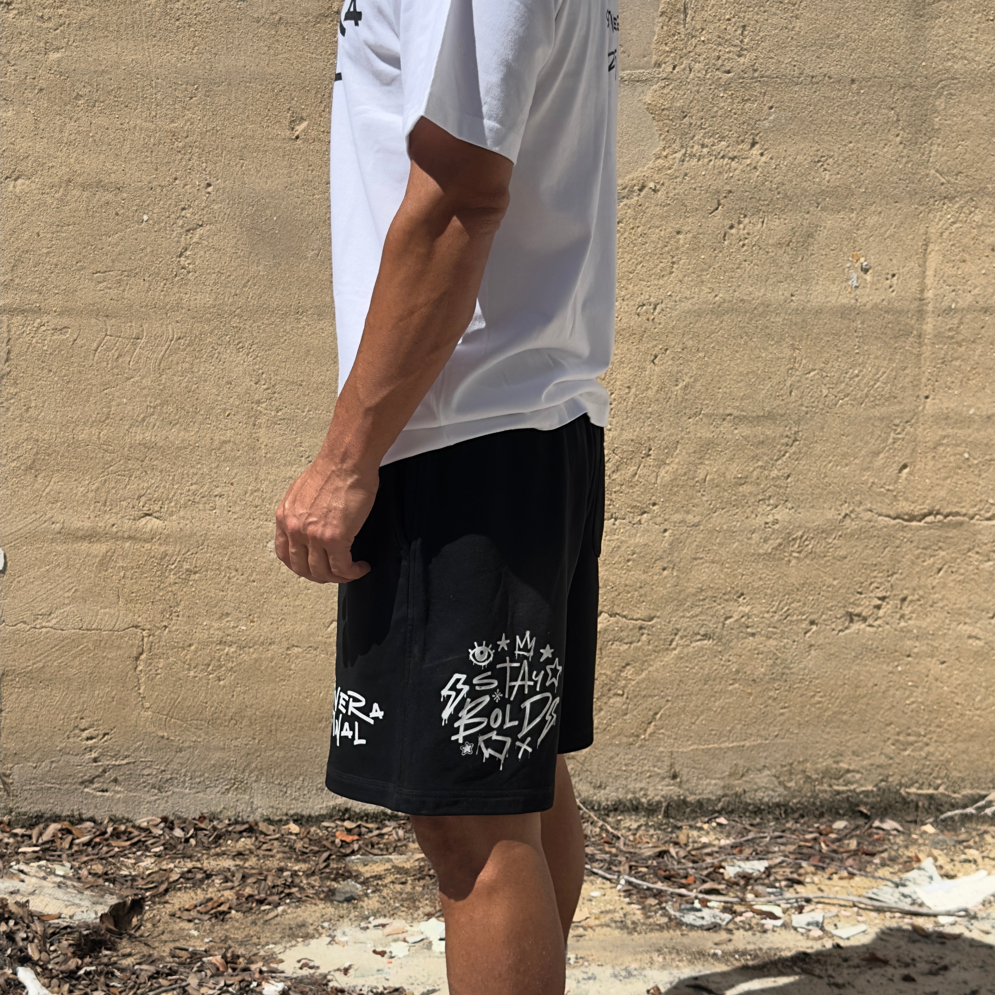 Black RIVERAFINAL Sun Fade Shorts